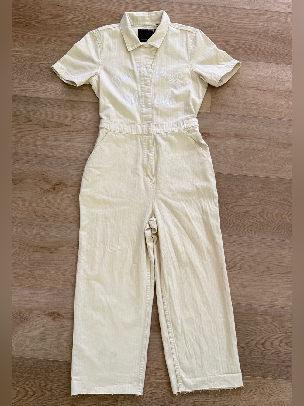 Deus Ex Machina Space Monkey Women’s Coverall Jumpsuit Small Frozen Dew Cotton